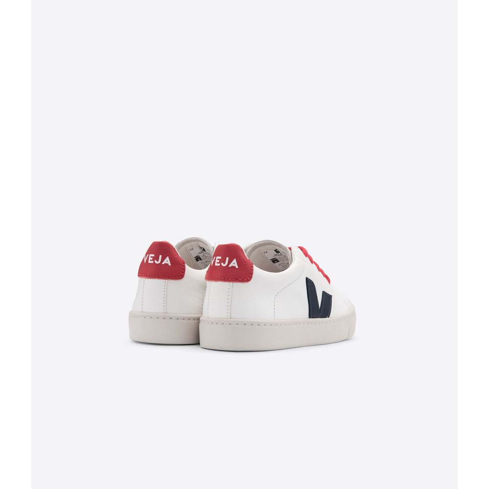 Veja ESPLAR LACES CHROMEFREE Kids' Shoes White/Red | NZ 734UZG